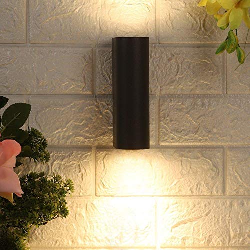 ELIANTE - Grey Metal Outdoor Wall Light Outdoor Lighting | - 42446-WW-GY-DU+DN - by Jainsons Lights - Inbuit LED | by Jainsons Lights