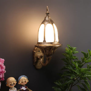 ELIANTE Metal Outdoor Wall Light Antique Brass for Living Room, Bedroom, Dining Room, Kitchen | by Jainsons Lights