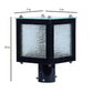 ELIANTE Black Iron Base Frost Acrylic Shade Gate Light - Lite-House-Gl - Inbuilt LED | by Jainsons Lights