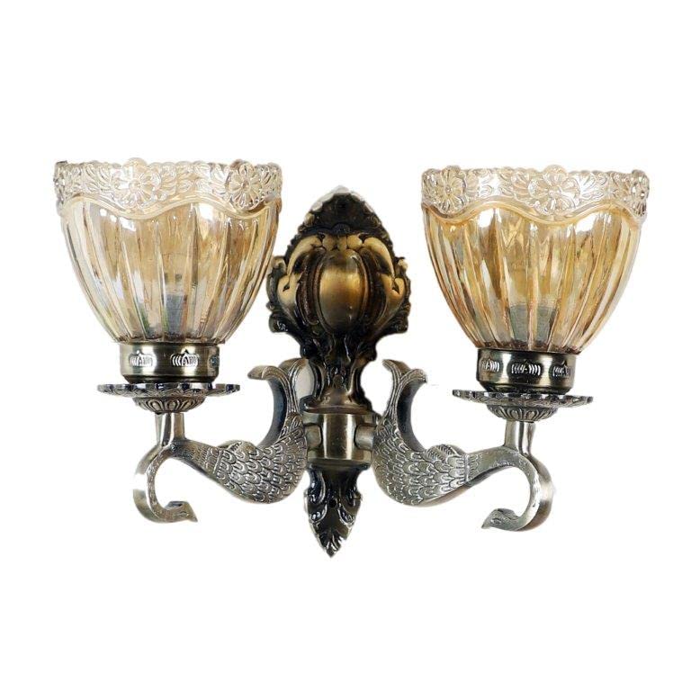 Eliante Excedded Wall Light – Antique Brass, Aluminium (JS-1212-2W)
