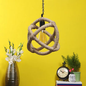 ELIANTE Black Metal Hanging Light by Jainsons Lights - Without Bulb - 9-inch-joot-hl-Cross Ball Rassi_H-1 | by Jainsons Lights