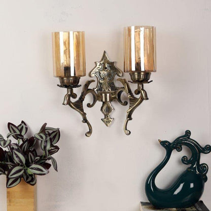 ELIANTE Lightsome Antique Brass Aluminium Wall Lights -M-3006-2W - Without Bulb | by Jainsons Lights