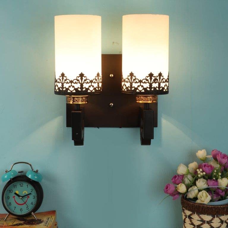 ELIANTE Baleful Wood Wall Lights Black for Living Room, Bedroom, Dining Room, Kitchen | by Jainsons Lights