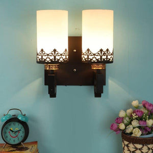 ELIANTE Baleful Wood Wall Lights Black for Living Room, Bedroom, Dining Room, Kitchen | by Jainsons Lights