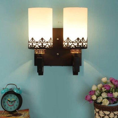 ELIANTE Baleful Wood Wall Lights Black for Living Room, Bedroom, Dining Room, Kitchen | by Jainsons Lights