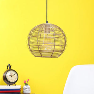 ELIANTE Gold Metal Hanging Light by Jainsons Lights - Without Bulb - round-jali-10-inch | by Jainsons Lights