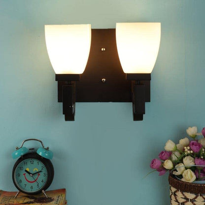 ELIANTE Clearer Black Wood Wall Lights by Jainsons Lights - S-207-2W - Without Bulb | by Jainsons Lights