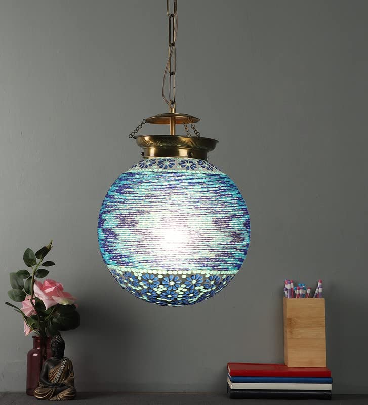 ELIANTE Brass Hanging Light Antique Brass for Living Room, Bedroom, Dining Room, Kitchen | by Jainsons Lights