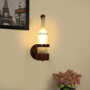 ELIANTE Florid Wood Wall Light Wooden for Living Room, Bedroom, Dining Room, Kitchen | by Jainsons Lights