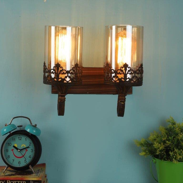 ELIANTE Lavish Brown Iron Wall Lights by Jainsons Lights - S-203-2W - Without Bulb | by Jainsons Lights