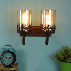 ELIANTE Lavish Brown Iron Wall Lights by Jainsons Lights - S-203-2W - Without Bulb | by Jainsons Lights