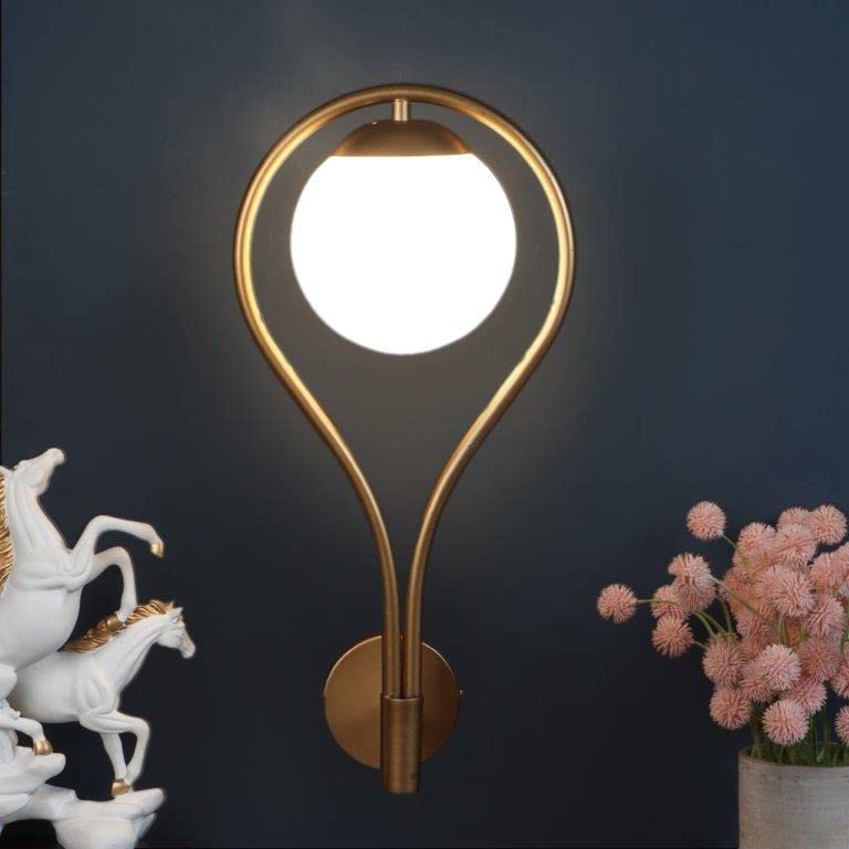 ELIANTE Dorada Iron Wall Light Gold for Living Room, Bedroom, Dining Room, Kitchen | by Jainsons Lights
