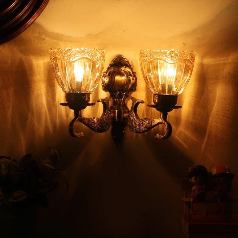 Eliante Excedded Wall Light – Antique Brass, Aluminium (JS-1212-2W)
