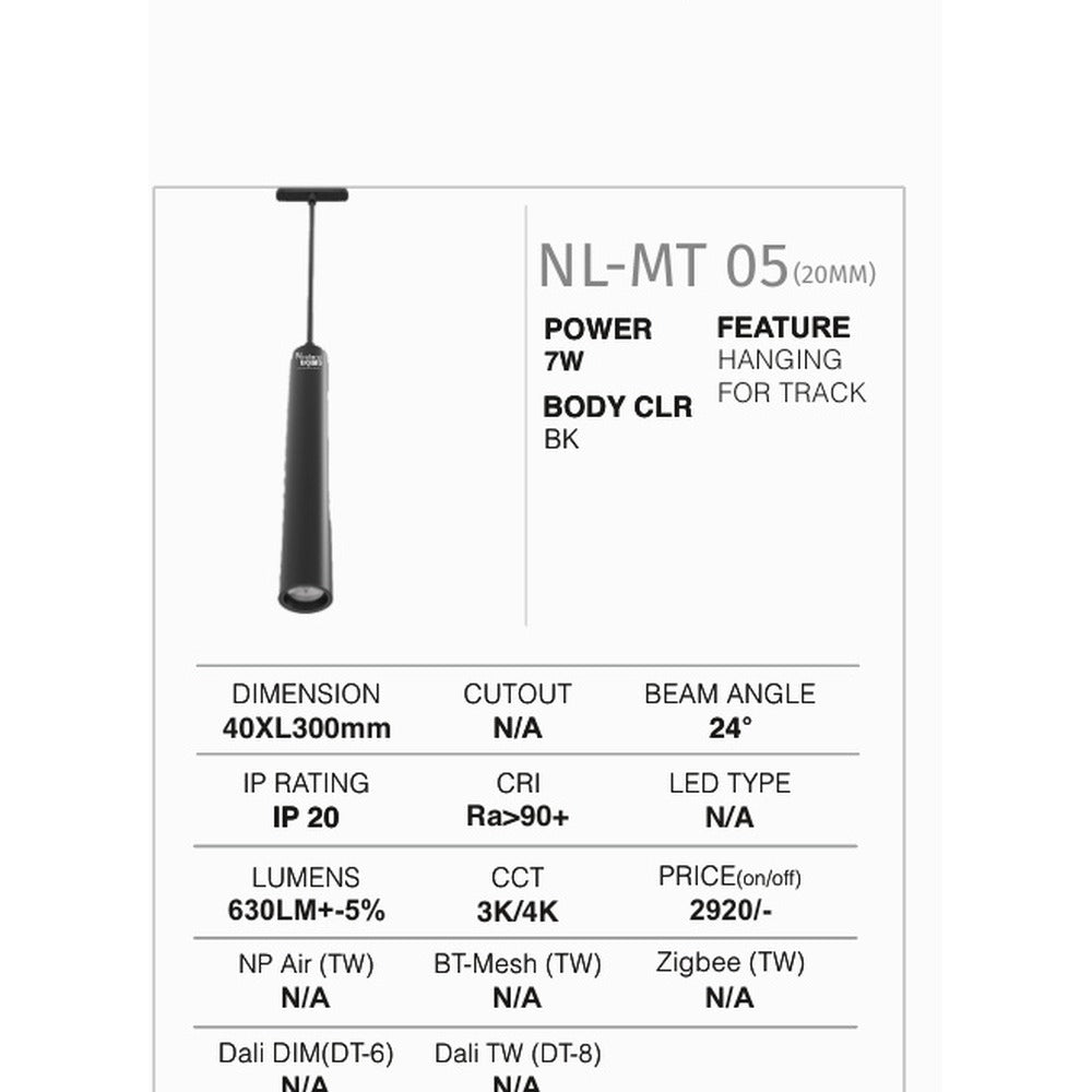 NL-MT 05 Hanging 7W L300mm