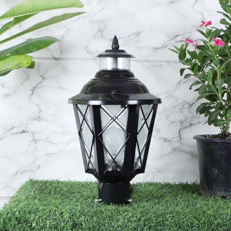 ELIANTE black Iron Gate Light - B22 holder - 524-M-GL- without Bulb