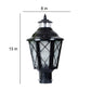 ELIANTE black Iron Gate Light - B22 holder - 524-M-GL- without Bulb