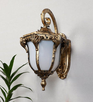 ELIANTE Gold Aluminium Outdoor Wall Light - 5522 -WL