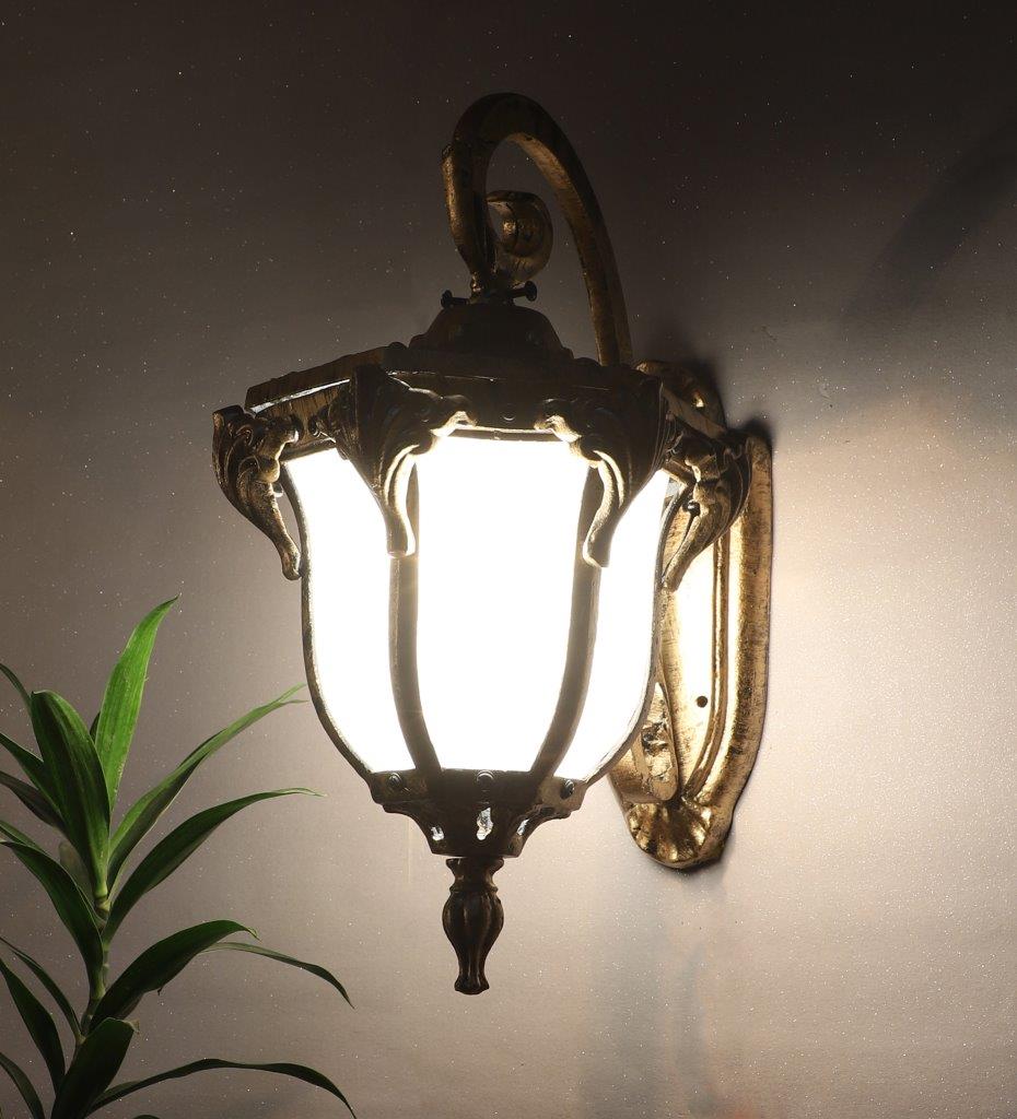 ELIANTE Gold Aluminium Outdoor Wall Light - 5522 -WL