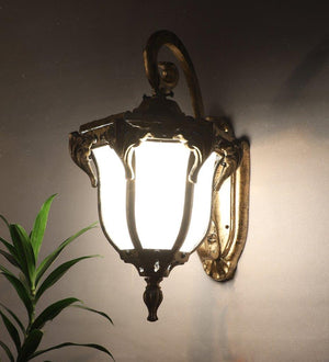 ELIANTE Gold Aluminium Outdoor Wall Light - 5522 -WL