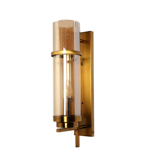 5601-1W ELIANTE Glass Wall Light Gold Wall Lamp for Living Room, Bedroom, Dining Room, Kitchen - without Bulb