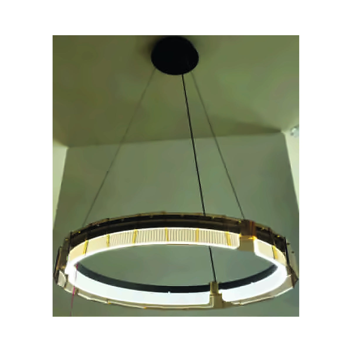 Eliante Mm LED Ring Pendant Light – Clear Acrylic, Metal