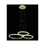 Eliante Three Cluster LED Ring Pendant Light – Acrylic, Metal