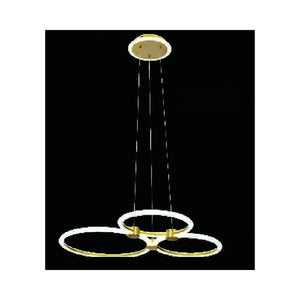 Eliante Three Cluster LED Ring Pendant Light – Acrylic, Metal