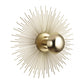 Golden White Metal Wall Light  - 1065-MED - Included Bulb