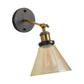Brown Wall Light Gold Glass - S-130-1W - Included Bulb