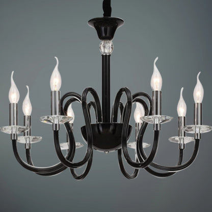 JSPHILO-Clear 6-133-8xE-14 Crystal Chandeliers