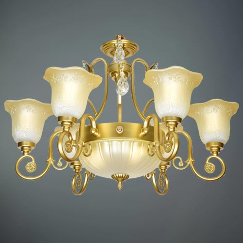 JSPHILO-6-168-6+3xE27 Classic Chandeliers