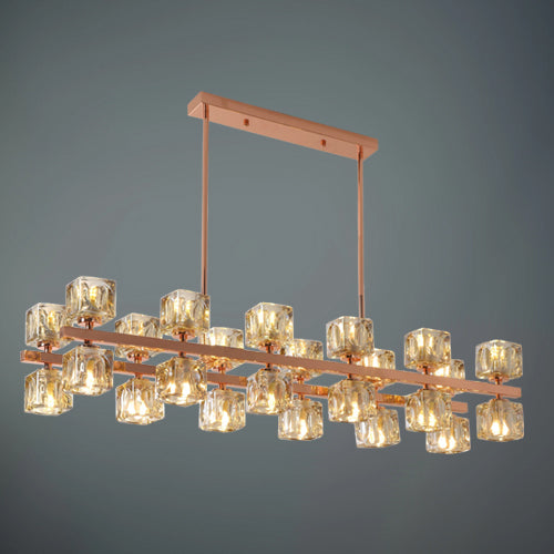 JSPHILO 6-220-24xG9 Shine Rectangular Chandeliers