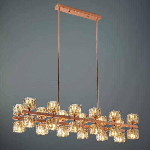JSPHILO 6-220-24xG9 Shine Rectangular Chandeliers