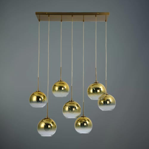 JSPHILO 6-228-7xE27 Impressions Rectangular Chandeliers