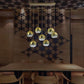 JSPHILO 6-228-7xE27 Impressions Rectangular Chandeliers