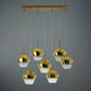 JSPHILO 6-229-7xE27 Impressions Rectangular Chandeliers