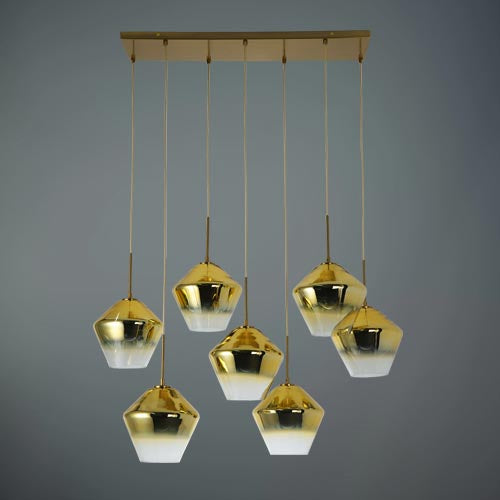 JSPHILO 6-229-7xE27 Impressions Rectangular Chandeliers