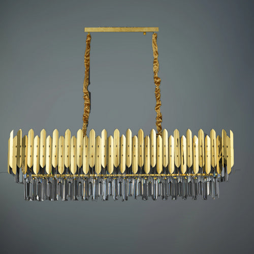 JSPHILO 6-254-12xE14 Shine Rectangular Chandeliers