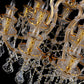 JSPHILO 6-275-10+5xE14 Shine Candle Arm Chandeliers