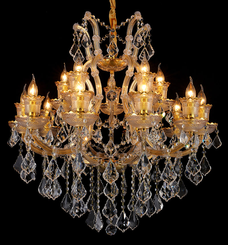 JSPHILO 6-275-10+5xE14 Shine Candle Arm Chandeliers