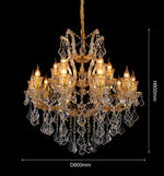 JSPHILO 6-275-10+5xE14 Shine Candle Arm Chandeliers