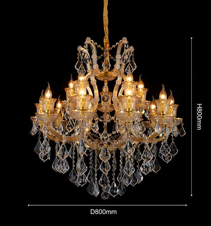 JSPHILO 6-275-10+5xE14 Shine Candle Arm Chandeliers