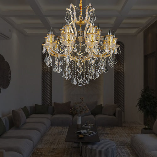 JSPHILO 6-275-10+5xE14 Shine Candle Arm Chandeliers