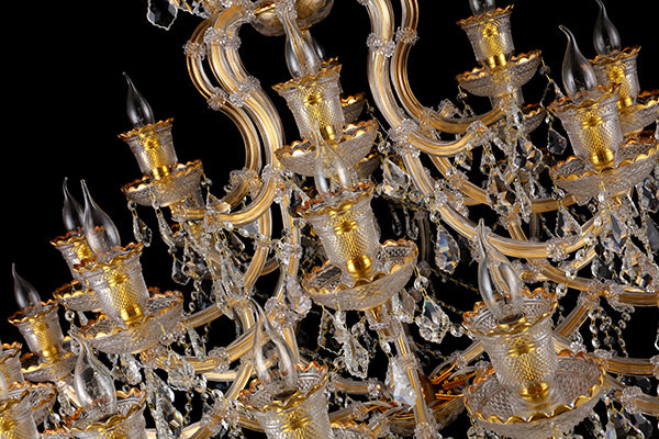 JSPHILO 6-276-16+8+4xE14 Shine Candle Arm Chandeliers