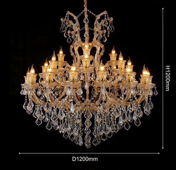 JSPHILO 6-276-16+8+4xE14 Shine Candle Arm Chandeliers