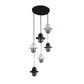 JSPHILO 6-292-6xE27 Impressions Cluster Hanging