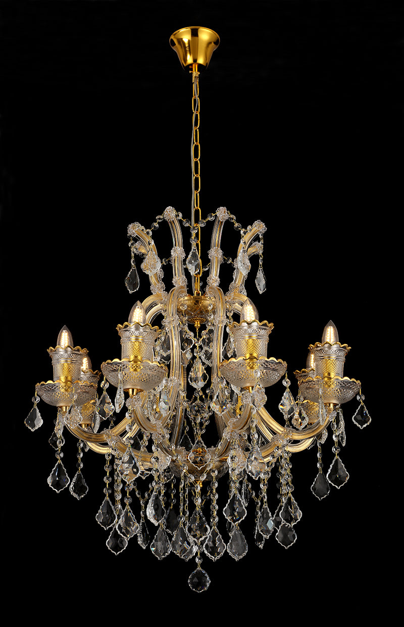 JSPHILO 6-302-8xE14 Shine Candle Arm Chandeliers