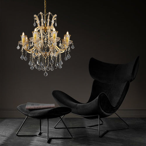 JSPHILO 6-302-8xE14 Shine Candle Arm Chandeliers