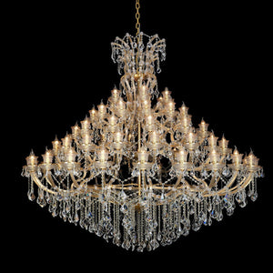 JSPHILO 6-325-24+18+12+6xE14 Shine Double Height Chandeliers