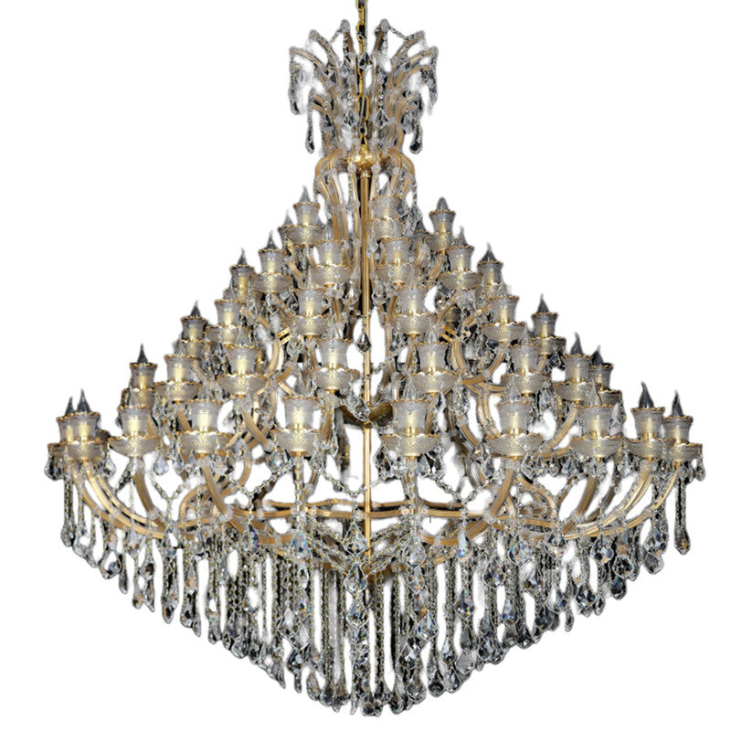 JSPHILO 6-325-24+18+12+6xE14 Shine Double Height Chandeliers